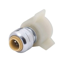 SharkBite U3531LFA Toilet Pipe Connector 1/4 inch (3 OD) x 7/8 inch Ballcock Thread Plumbing Fitting, Push-to-Connect, PEX, Copper, CPVC, HDPE