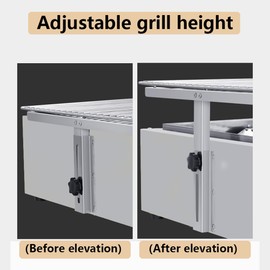 PERFORNI Premium 4 Burner Tabletop Gas Grill,Steel Steel Surface, Multifunctional for Outdoor Grilling, Professional and Eco-Friendly(GG-X4G)