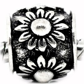 New Sun Flower Bead European Bead Compatible for Most European Snake Chain Charm Bra SE1288SP