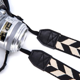 S&loyoe Camera Strap Shoulder Strap For Photographers All DSLR and Mirrorless Camera Neck Strap Belt for Men/Women, Rhombus Black, Large