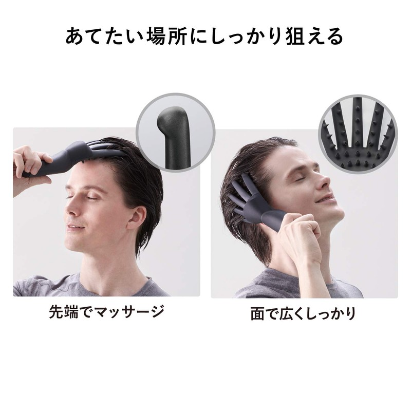 ATEX Monoludo Scalp Needle Massager, AX-HPL102bk, Black