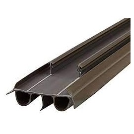 KS Hardware Double Bubble Kerf Door Sweep 35-3/4 Inches Wide, Energy Efficient Vinyl Seal for Exterior Doors, Easy Installation, Weatherproof Design, Keeps Drafts, Dust and Insects Out