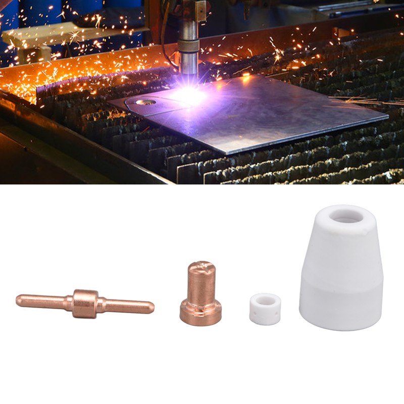 65Pcs Plasma Cutting Consumables Ceramic Copper Plasma Cutter Tips Kit