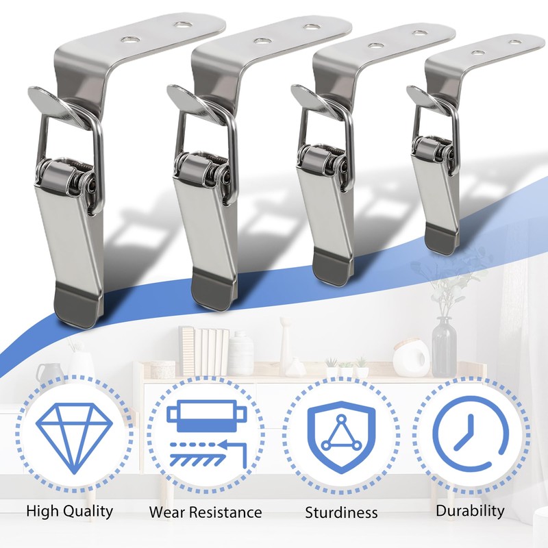 90 Degree Hook Lock Bolt, 304 Stainless Steel Safety Angle