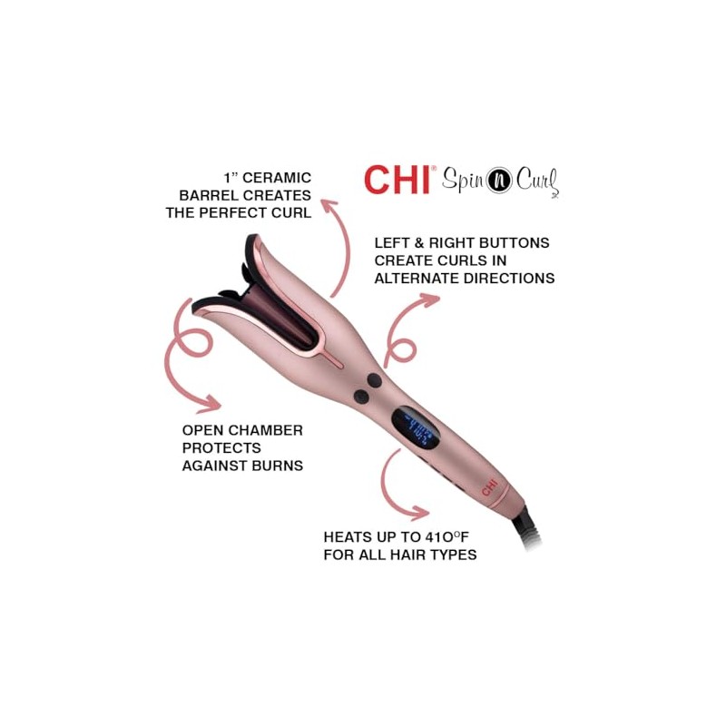 CHI - Rizador de pelo Spin N Curl, edición especial,