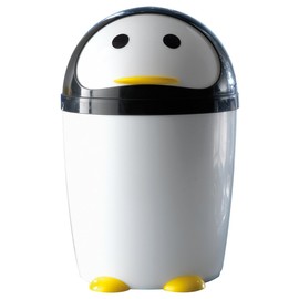 Gedy Penguin Bathroom Bin with Lid 7.5 Litre Capacity 1009-24
