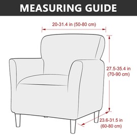 LiveGo Stretch Banquet Chair Covers, Knitted Chair Covers with Armrests, Non-Slip Waterproof Chair Covers for Living Room, Office, Reception and Pet Friendly Furniture Protector (Color Q)