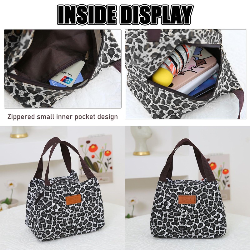JSTHHTT Lunch Bag for Women Men Work, Foldable Lunch Bag,