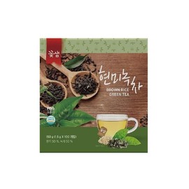 Kkotssem 꽃샘 현미 녹차 100T 티백 침출차 Flower Scent Brown Rice Green Tea 100T Teabag Infusion Tea