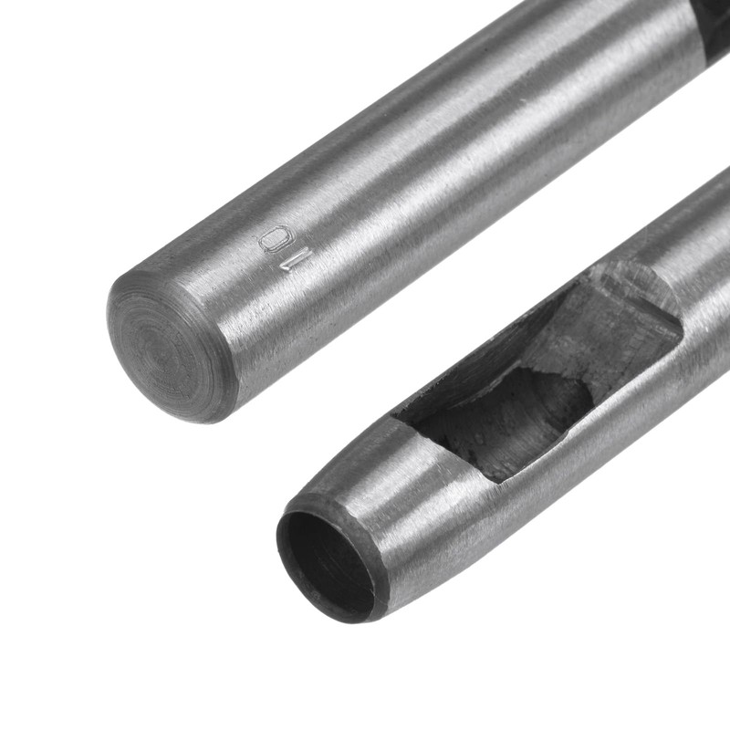 Sourcing Map Carbon Steel 10mm Round Hole Punch Tool for
