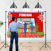 Marathon Party Backdrop 7x5ft Finishing The Marathon Personal Record Running