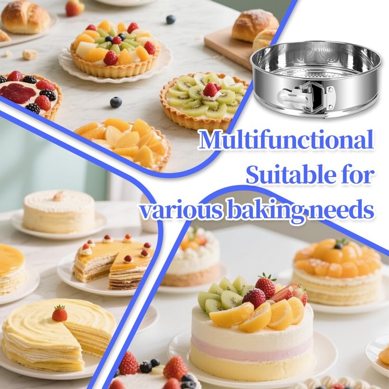 9 Inch Cheesecake Springform Cake Pan with 30Pcs Parchment Paper