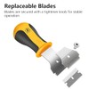 MulWark Razor Blade Scraper, 4 Handles Razor Scraper Set With