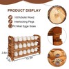 CVHOMEDECO. Wooden Egg Holder Fresh Egg Holders Countertop Firewood Egg