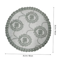 GRIRIW French Chic Vintage Tablecloth Embroidered Lace Pink Tablecloth Decorations Versatile Use Easy to Clean