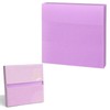 MOLOVA 100 Sheets Transparent Sticky Notes 3x3 Inch, Pull-Out Design