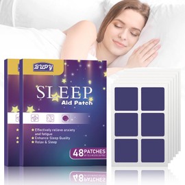96 Parches para Dormir,Naturales, Aliviar la Fatiga Física y la Ansiedad, Parches de Acción Rápida para,Ayudar a Dormir Para Hombres y Mujeres (96... 