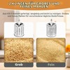 AROMUJOY Manual Nut Mill with 2 Removable Drum Blades, Cheese