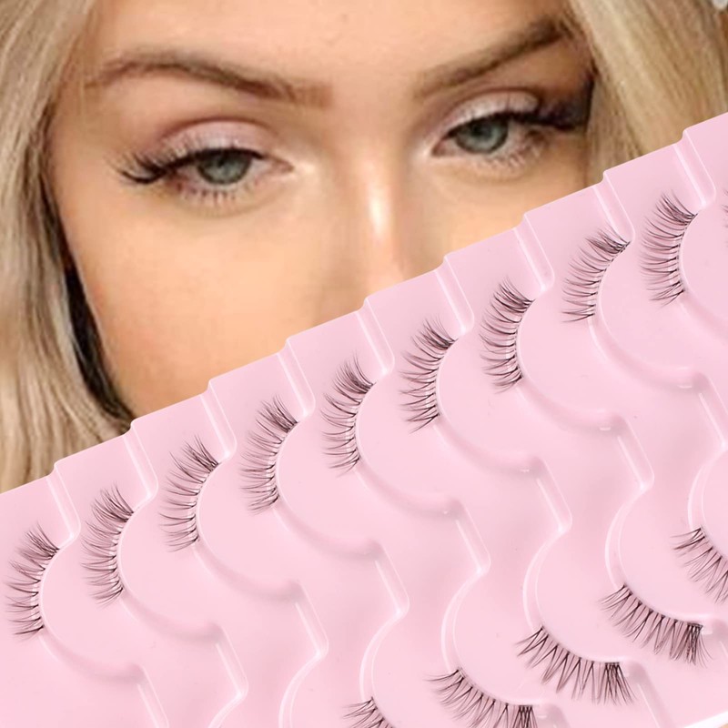 Glowing Win Half Eyelashes 10 Pairs Artificial Natural False Fake