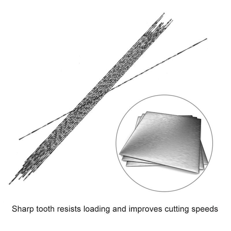 Luatoxry Scroll Saw Blades, 12Pcs Coping Saw Blades, Carbon Steel