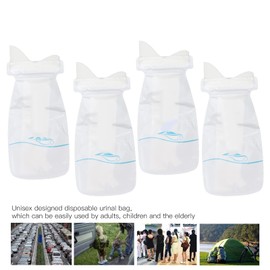 Bolsas de Orina, 4 Bolsas de Orina Portátiles, Bolsas de Orina Unisex para Viajes, Atascos de Tráfico, Bolsas de Orina de Emergencia para Inodoro, Bolsas de Vómito para