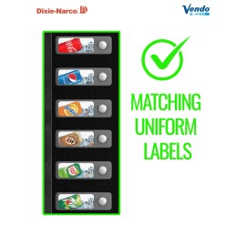 Dixie Narco, Vendo, Royal Vendors, USI & FSI (10) Soda Vending Machine Labels - Variety Pack - Gatorade Variety Pack