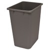 36 Qt. Replacement Waste Bin for Cabinet Recycling Pull Out Trash Organizer (Grey-Metallic Silver)