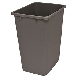36 Qt. Replacement Waste Bin for Cabinet Recycling Pull Out Trash Organizer (Grey-Metallic Silver)