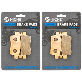 NICHE Brake Pad Set for Kawasaki Teryx KRX KRX4 1000 43082-0197 Rear (Ceramic) 2 Pack