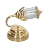1:12 Scale Dollhouse Lamp Golden Metal Transparent Lampshade Miniature Dollhouse