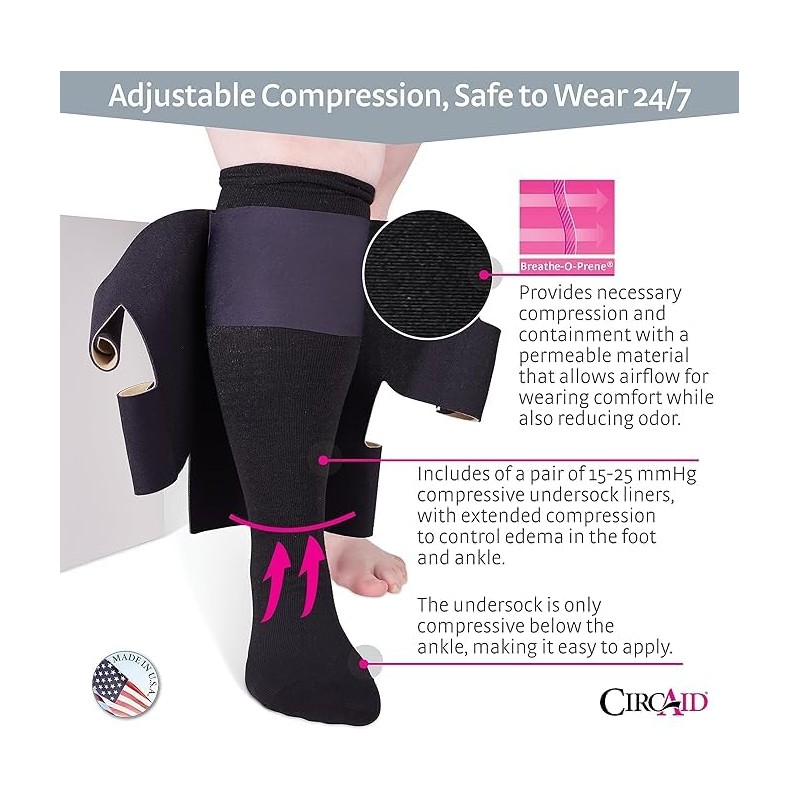 circaid Juxtalite HD sistema de pierna corta media/completa pantorrilla