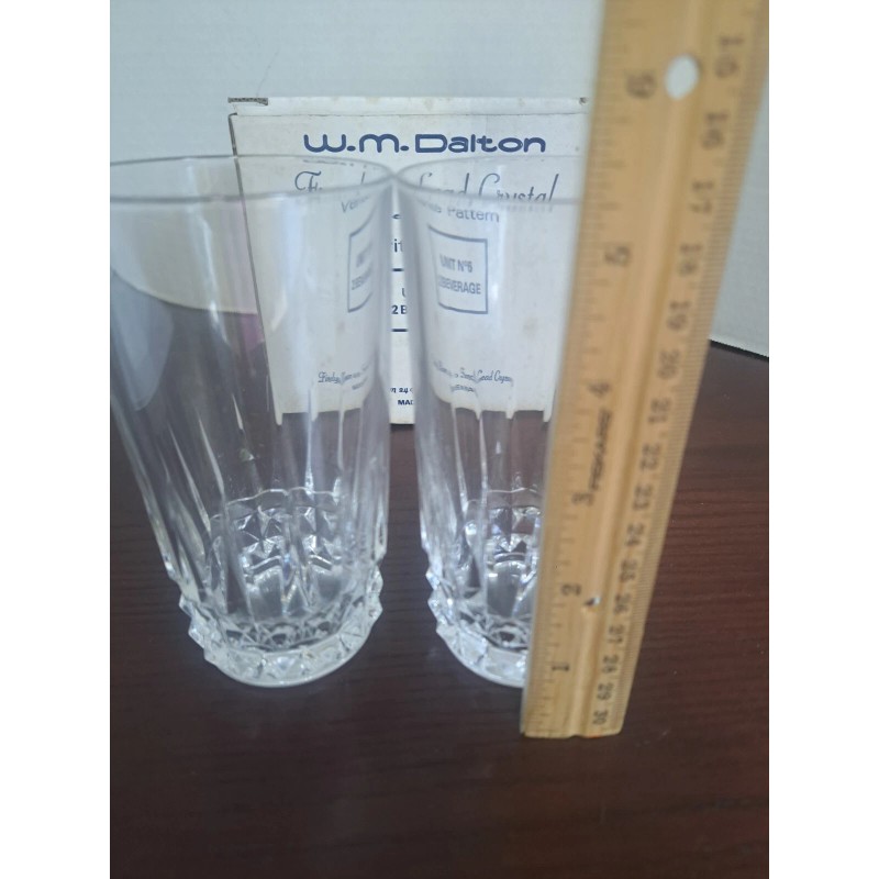 wm dalton Set Of 2 Beverage Glasses 24% French Lead