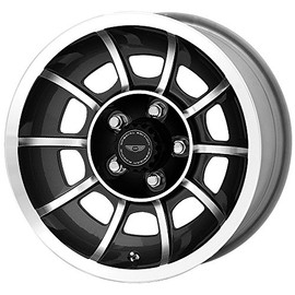 American Racing Vintage VN47 15X8.5 5X4.5 S-BLK MACH 06MM - VN4758565B