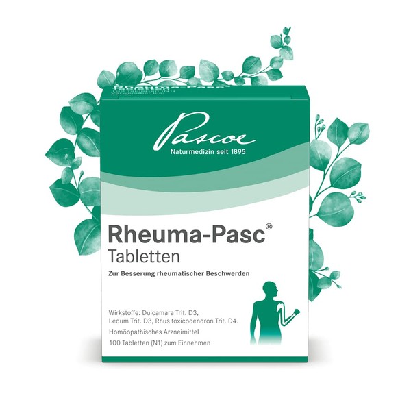 Pascoe® Rheumatism Pasc Tablets: Natural Medicine for Rheumatism - Relieves Joint Inflammation & Joint Pain - Contains Ledum Palustre - 100 Tablets