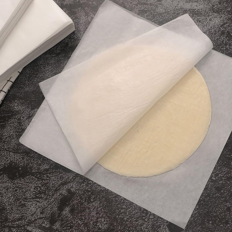 500Pcs 6" x 6" Burger Patty Paper, Non-Stick White Squares