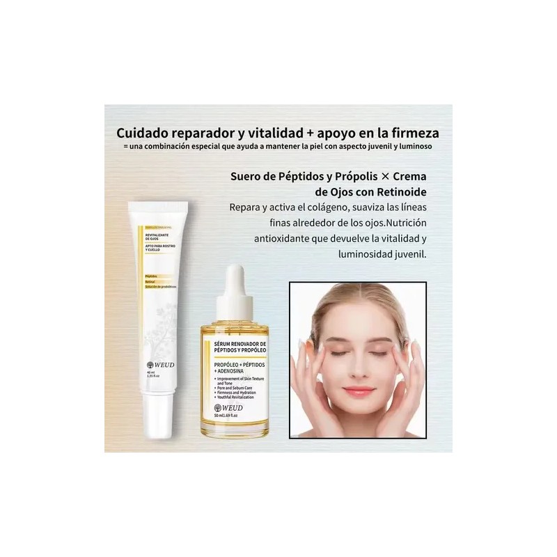 Kit Weud Antiarrugas Hidratante Reafirmante Facial Ojos 4pzs