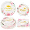 150Pcs 2025 Graduation Paper Plates and Napkins Party Supplies Floral
