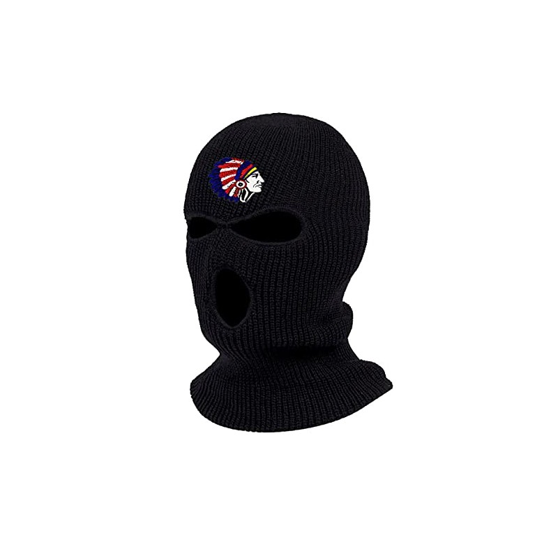 Indian Chief Head Ski Mask Embroidered Three Hole Mask Indian