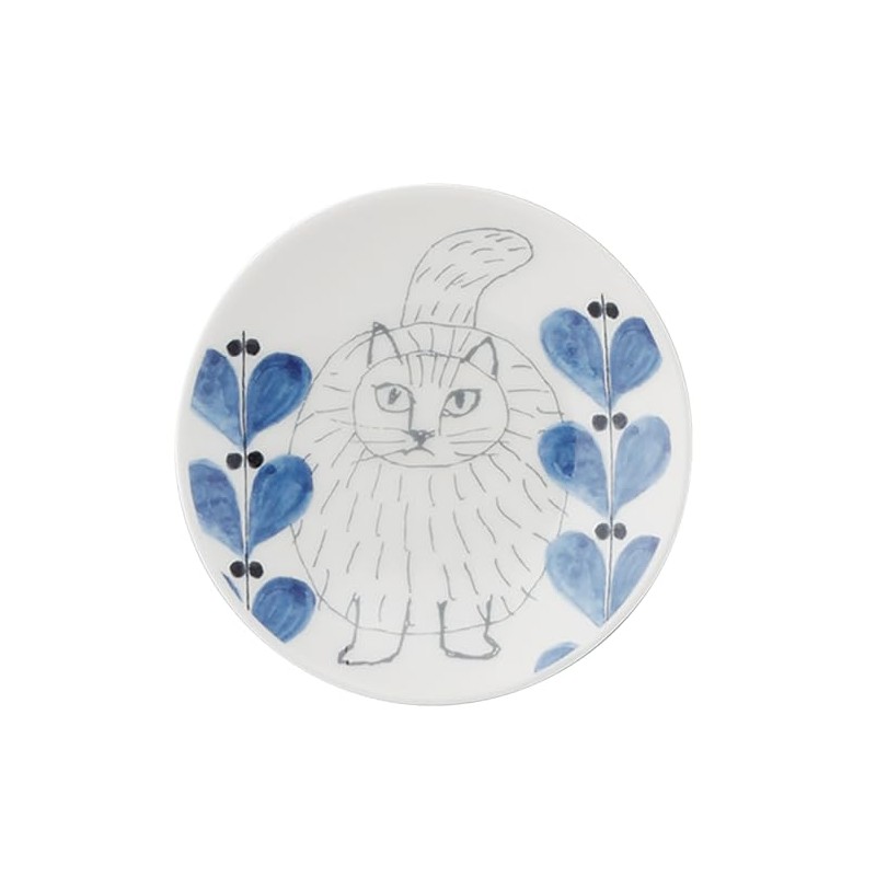 Lisa Larson LL152-333 Sketch Cats Sketch Cat Sticker, Bean Plate,