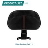 Rider Backrest Pad Adjustable Mounting Kit Driver For Harley Touring
