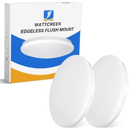 WATTCREEK LED Ceiling Light - 24W Flush Mount Ceiling Light - 12 inch 5 Color Temperatures Adjustable Dimmable Mushroom Ceiling Light Fixture for Hallway, Kitchen, Bathroom by ETL (2pack)