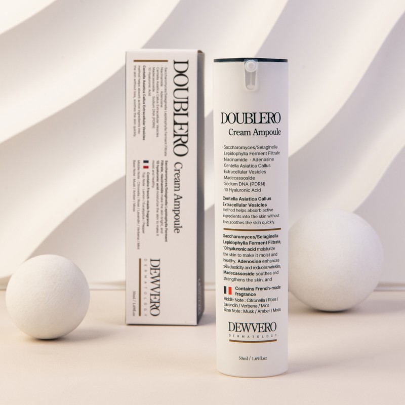 Duvero Double Lo Cream Ampoule Soothing Barrier Improvement Quick Drying