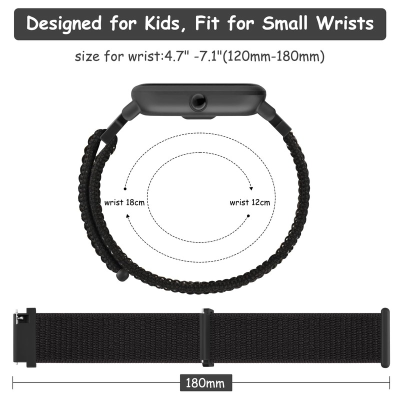 Nylon Band Compatible with Garmin Bounce Watch Bands, Soft Nylon