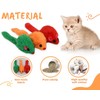 ds. distinctive style 12 Pcs 4" Furry Cat Toy Mice,