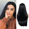 WIGER Long Black Wigs Natrual Black 1B Straight Black Hair
