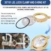 Hihitomorrow Lid, Lock Clamp and O-Ring Replacement Parts Kit Fit