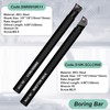 Lathe Turning Tool Set, 10mm Shank 7 Pieces Carbide Turning