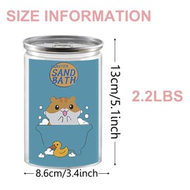 Meow&Woof Hamster Bath Sand, 2.2 lbs Canned Dust Free Desert Sand for Chinchillas Buuny, Gerbil, Syrian Mice, Guinea Pig, Small Animals Bedding Cage Accessories