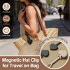 Magnetic Hat Clip for Travel on Bag,Strong Magnetic Silicone Adjustable