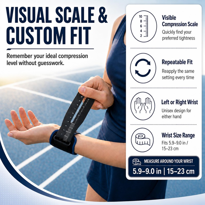 CyberNexus Ultra-Thin TFCC Wrist Brace, 3D Gel Pad, Navy Blue,
